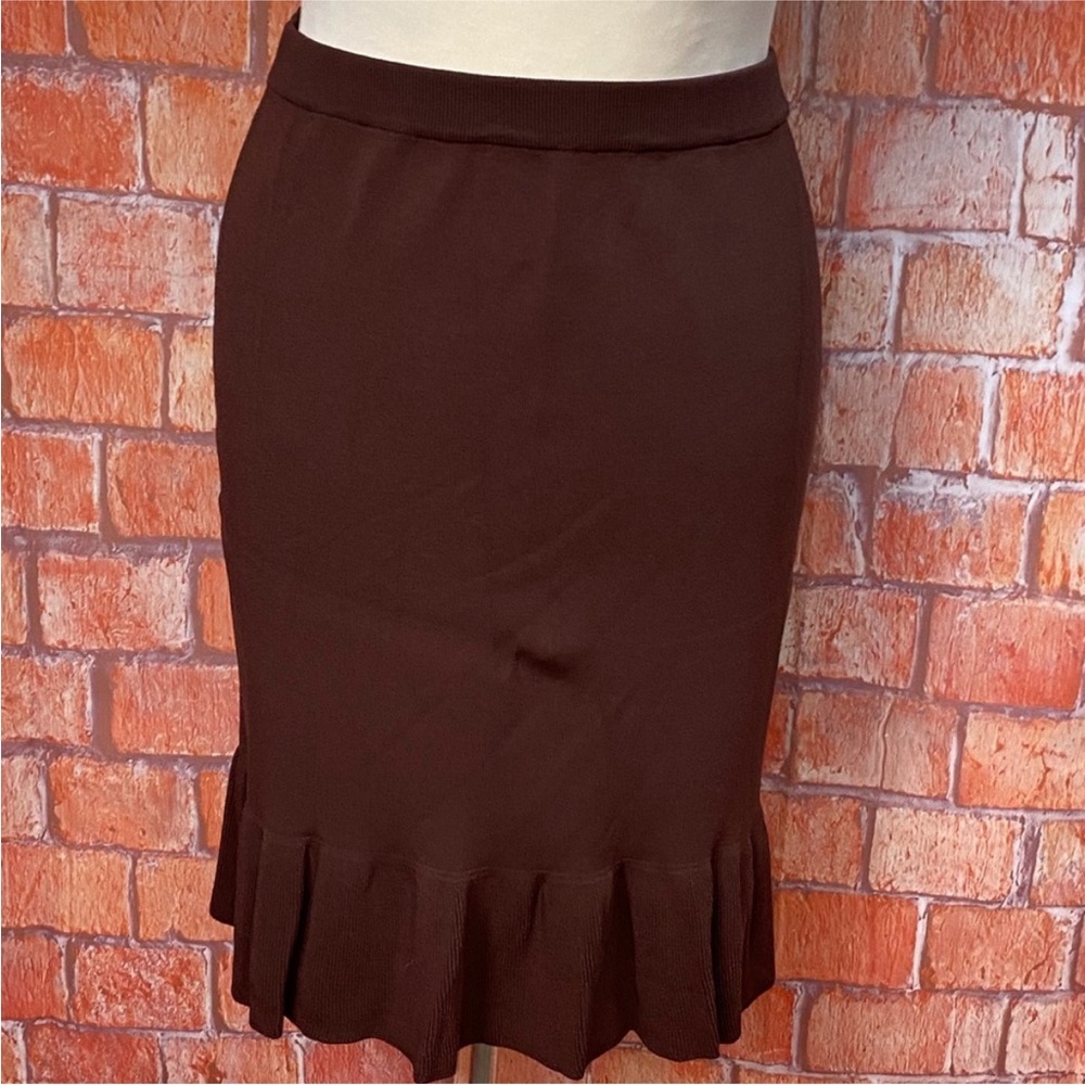 Studio‎ G Ruffled Knit Skirt